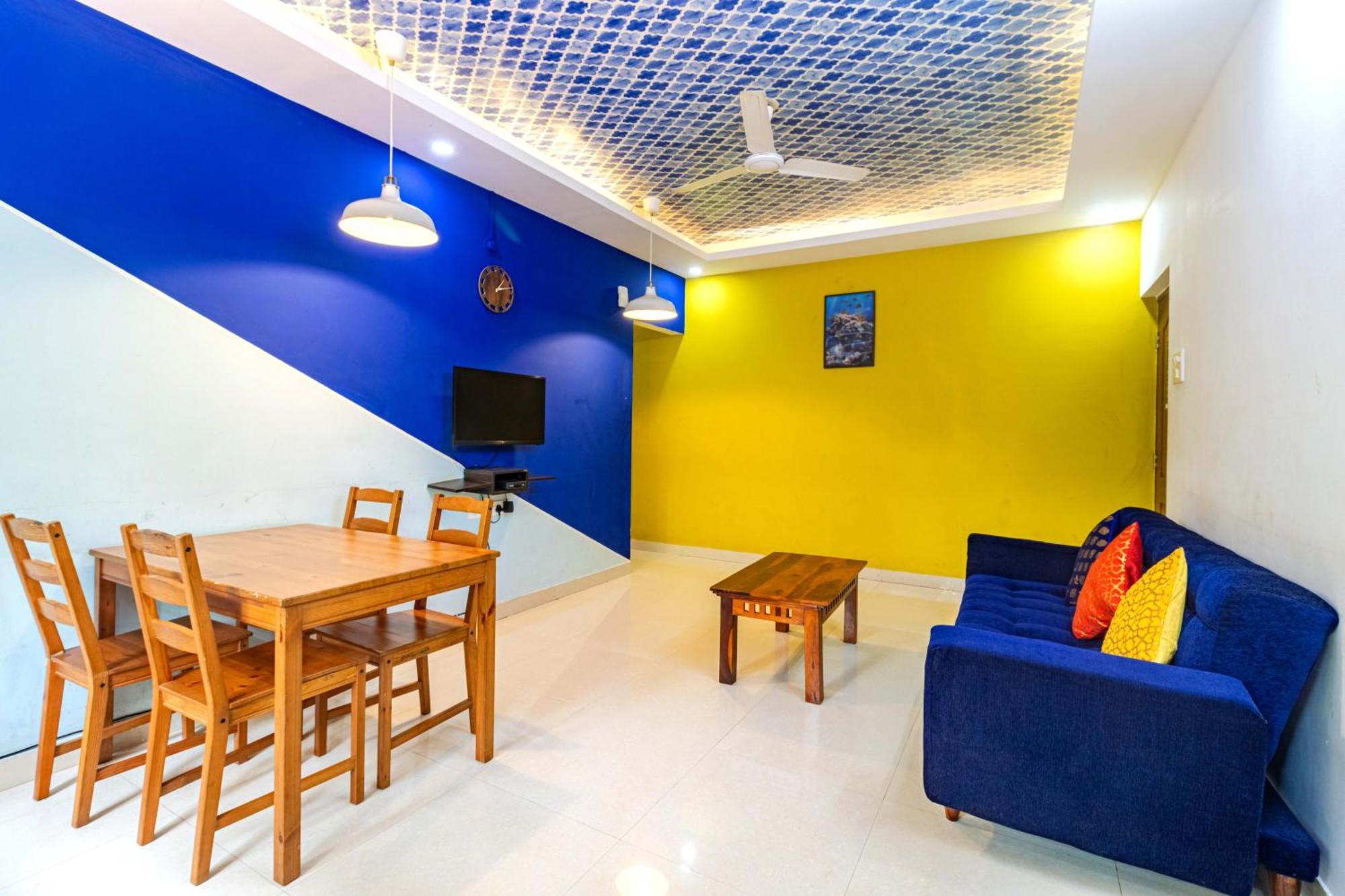 4Bhk Sparkling Apartment Near Beach Pool & Bar 2Bhkx2 Vagator Rum bild