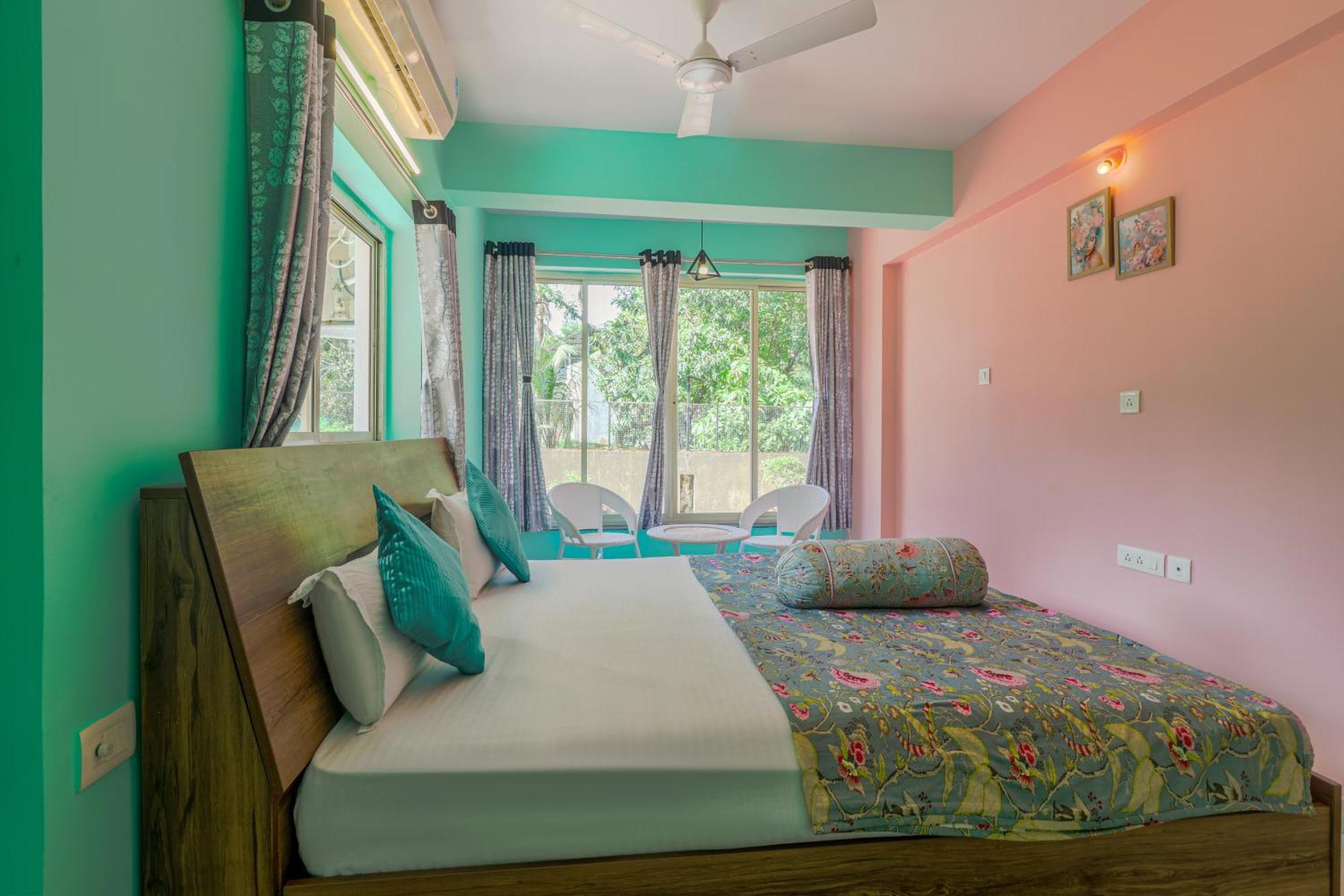 4Bhk Sparkling Apartment Near Beach Pool & Bar 2Bhkx2 Vagator Rum bild